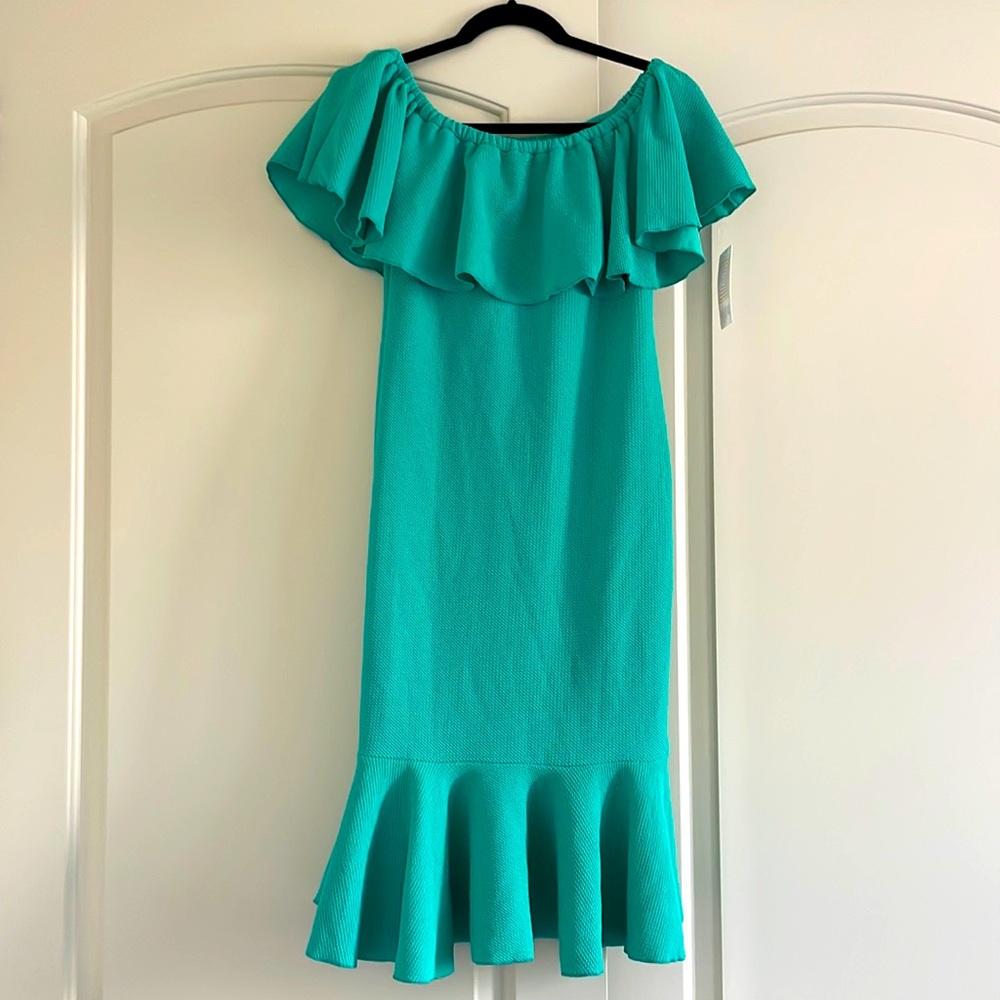 Mermaid silhouette fitted dress